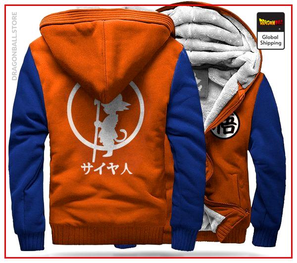 DBZ Fleece Jacket Orange & Blue Orange & blue / S Official Dragon Ball Z Merch