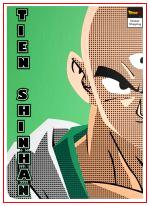 Dragon Ball Z Poster Ten Shin Han (Flat Design) 35 x 50 cm / 18 Official Dragon Ball Z Merch