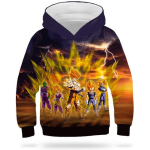 DBZ Kids Sweatshirt Saiyan Rage picture color 8 / 4 YEARS Official Dragon Ball Z Merch