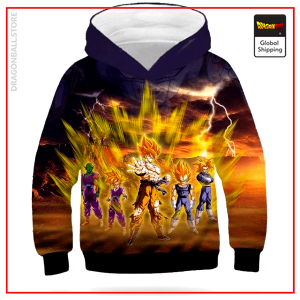 DBZ Kids Sweatshirt Saiyan Rage picture color 8 / 4 YEARS Official Dragon Ball Z Merch