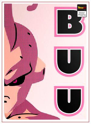Dragon Ball Z Poster Buu (Flat Design) 35 x 50 cm / 6 Official Dragon Ball Z Merch