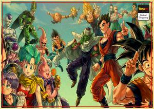 Dragon Ball Z Poster  Mashup Small Official Dragon Ball Z Merch