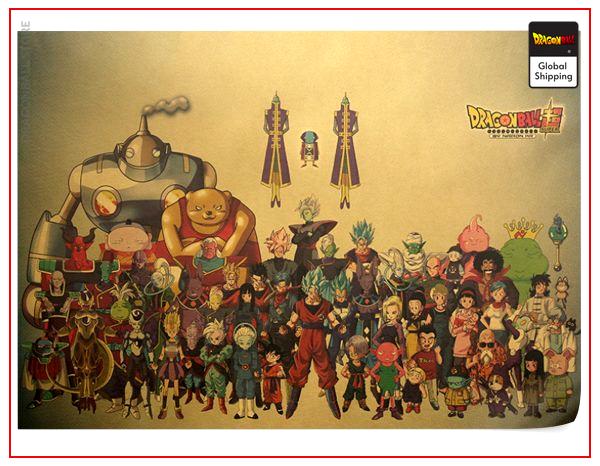 Dragon Ball Poster Super Saga Default Title Official Dragon Ball Z Merch