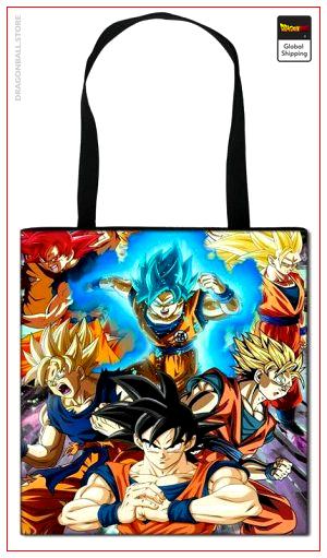 Dragon Ball Tote Bag Goku Transformations Default Title Official Dragon Ball Z Merch