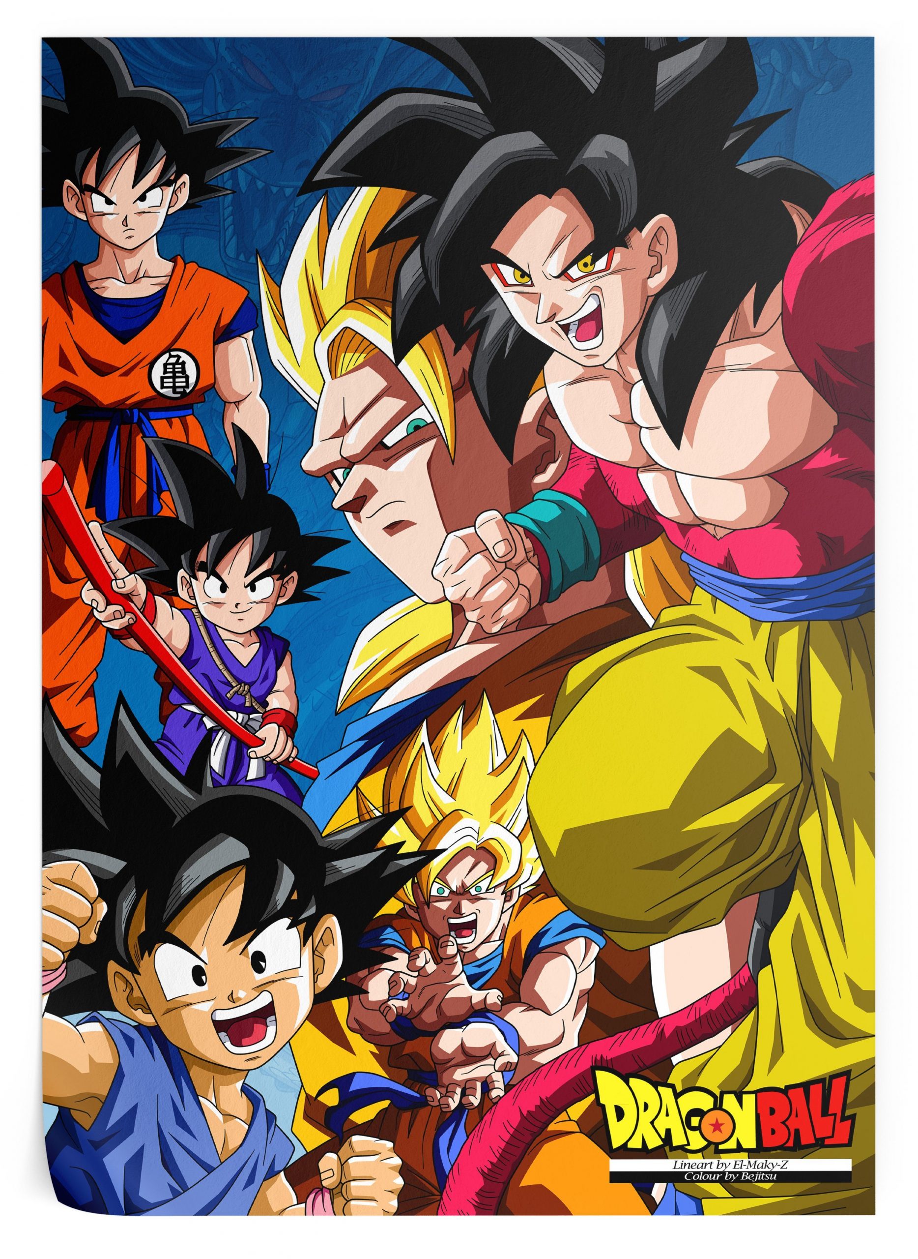 Dragon Ball Posters - Goku Evolutions DBZ store » Dragon Ball Store