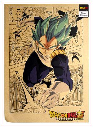Dragon Ball Super Vegeta Blue Poster Default Title Official Dragon Ball Z Merch