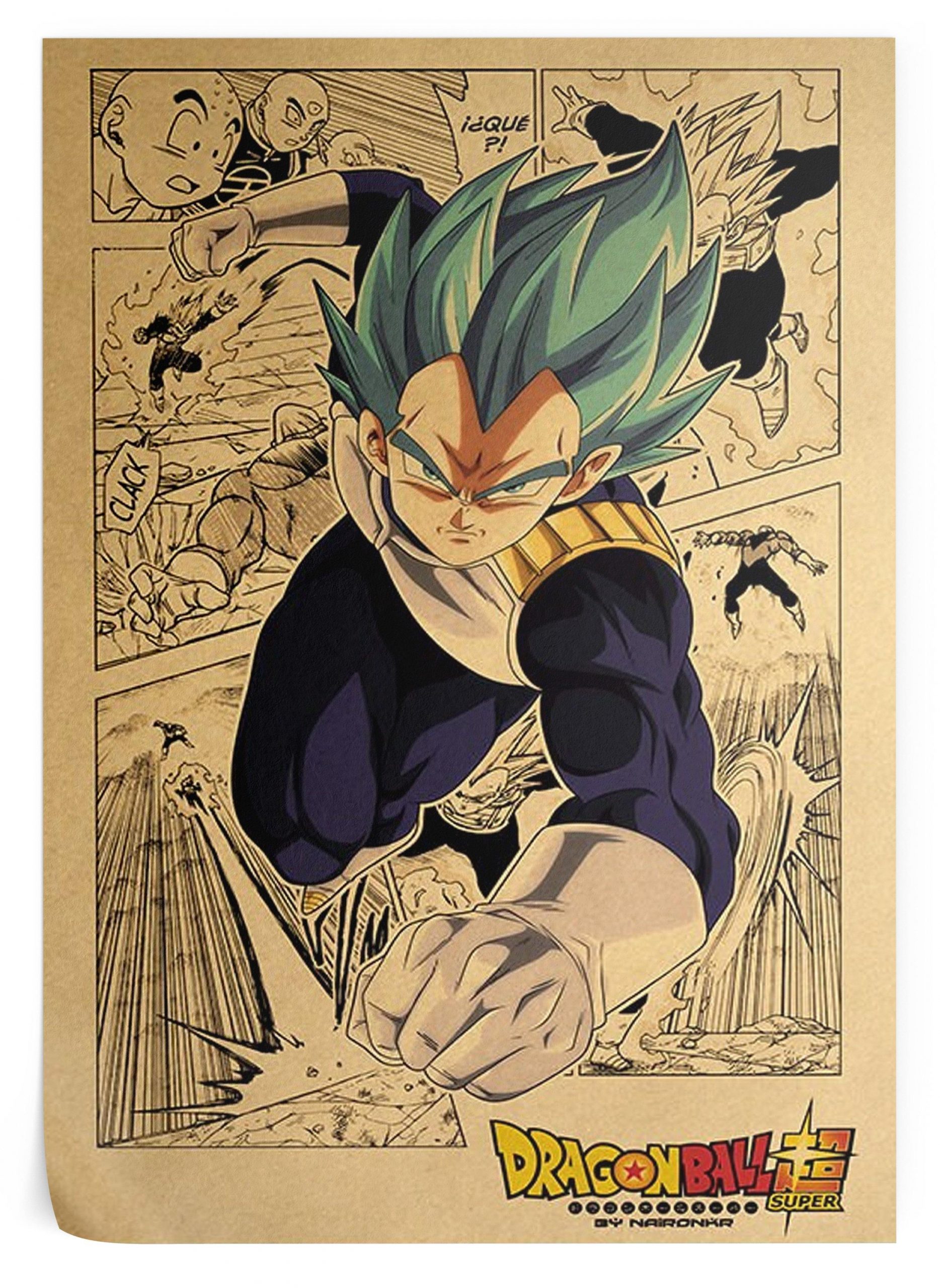 Dragon Ball Super Vegeta Blue Poster Default Title Official Dragon Ball Z Merch