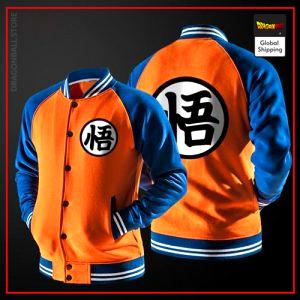 Teddy Dragon Ball Z Jacket Kanji Go (Orange & Blue) M Official Dragon Ball Z Merch