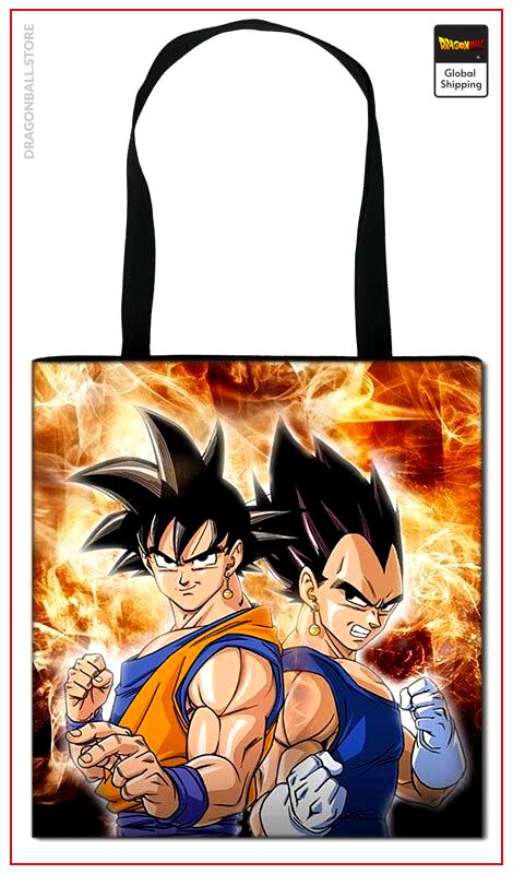 Dragon Ball Tote Bag Goku & Vegeta Default Title Official Dragon Ball Z Merch