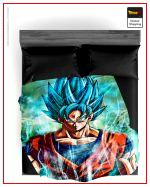 Dragon Ball Super Blanket Goku SSJ Blue 130x150cm Official Dragon Ball Z Merch