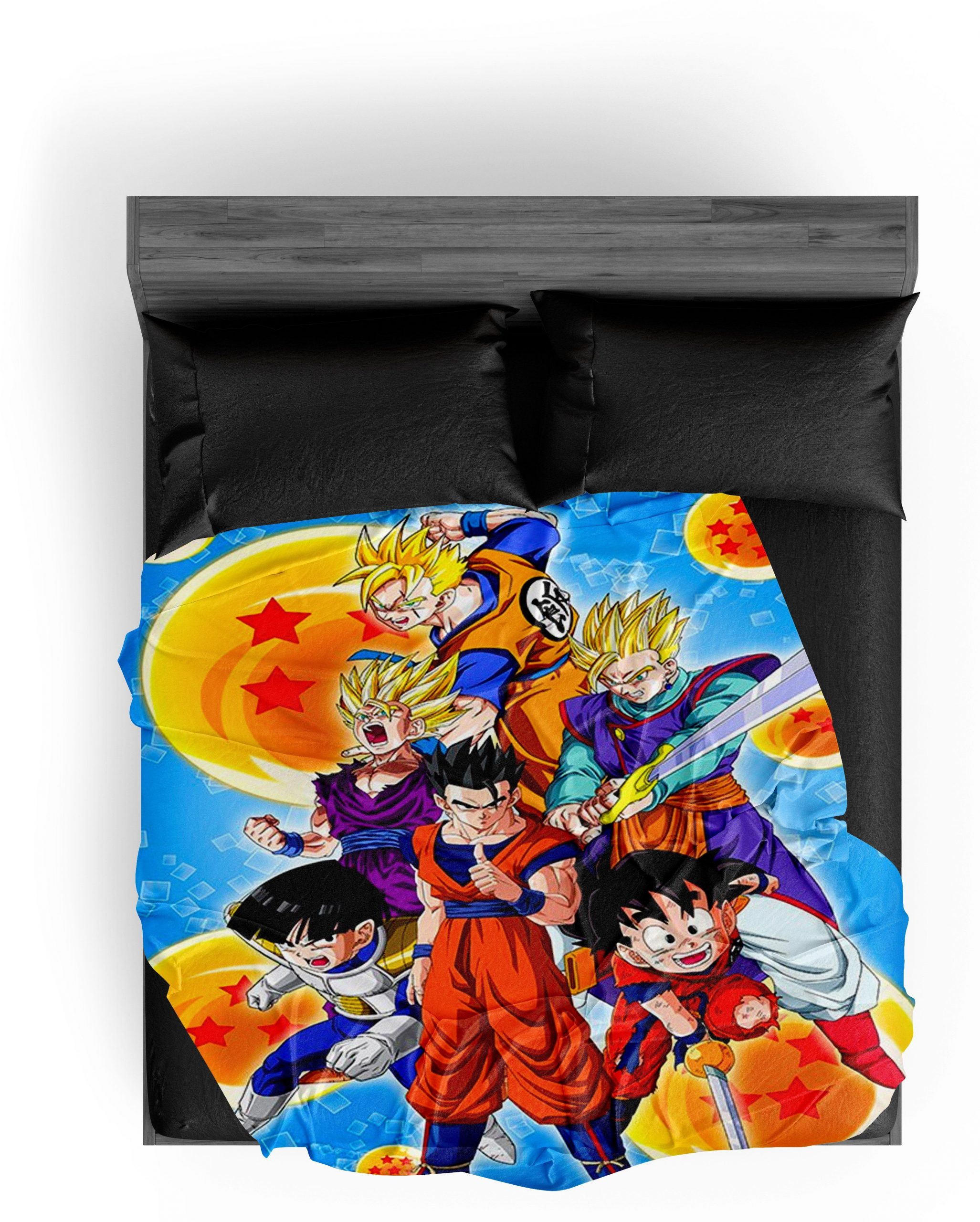 Dragon Ball Z Blanket Saiyan Family 594 / 130X150 cm Official Dragon Ball Z Merch