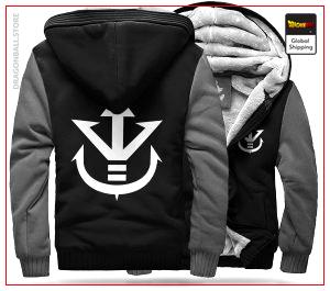 DBZ Fleece Jacket Royal Family (Black & Grey) S Official Dragon Ball Z Merch