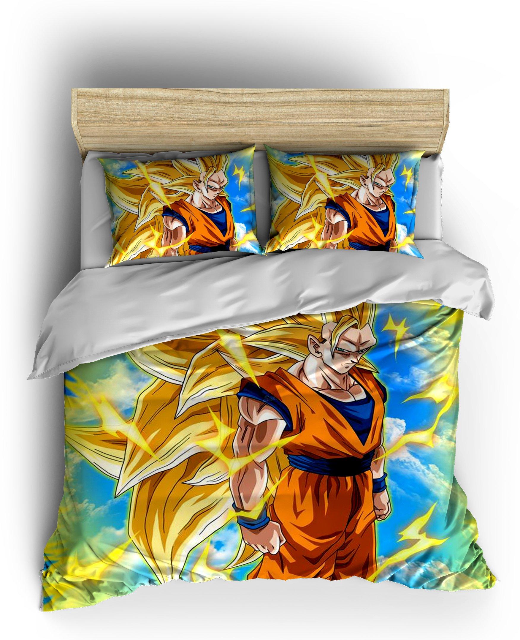 Comforter Cover DBZ  Goku Super Saiyan 3 Single - AU (140x210cm) Official Dragon Ball Z Merch