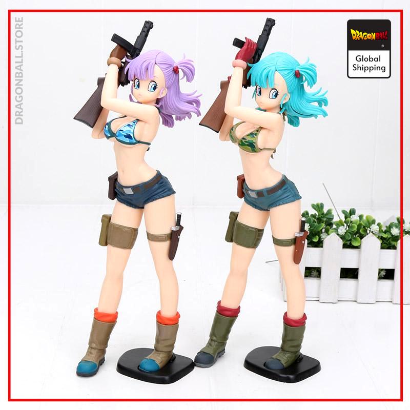 Sexy DBZ Figure Military Bulma Military Green Official Dragon Ball Z Merch