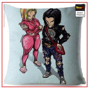 DBZ Cushion Cover C-17 and C-18 Default Title Official Dragon Ball Z Merch