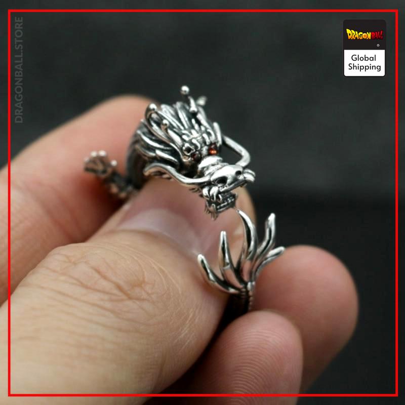 Dragon Ball Z Ring Shenron Silver Official Dragon Ball Z Merch