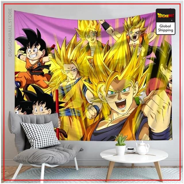 Dragon Ball Canvas Saiyan Family 22 / 90x75cm Official Dragon Ball Z Merch