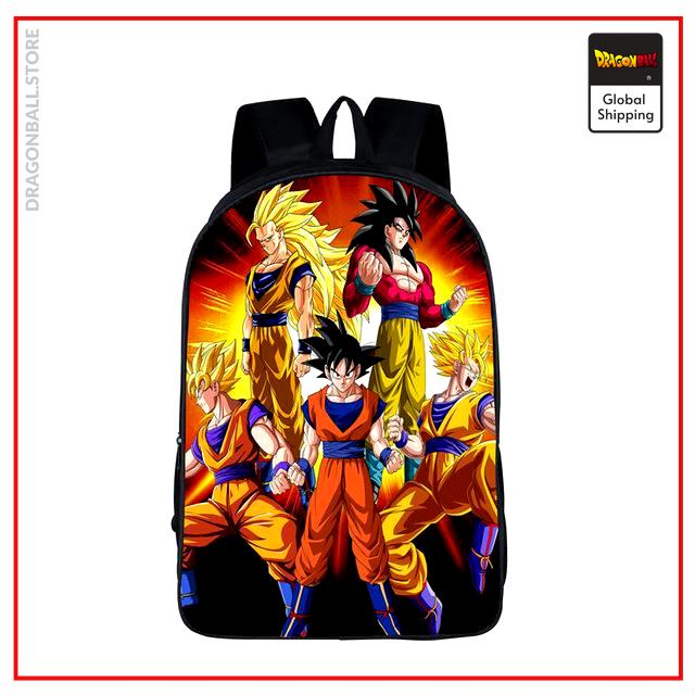 Dragon Ball Backpack  Goku Transformations Default Title Official Dragon Ball Z Merch