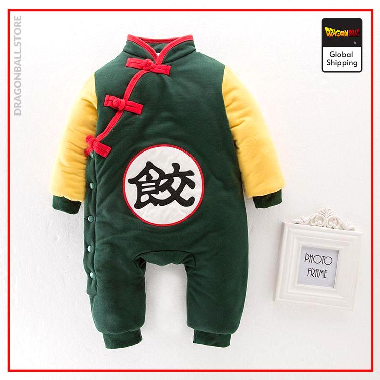 Dragon Ball Z pajamas  Kanji "Chaozu" (Winter) Green / 6 months Official Dragon Ball Z Merch