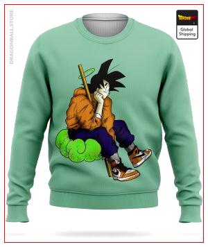 Dragon Ball Z Sweater  Goku Street Green / S Official Dragon Ball Z Merch