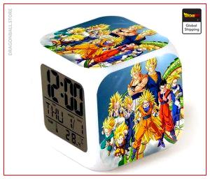Dragon Ball Z Alarm Clock Super Saiyans Default Title Official Dragon Ball Z Merch