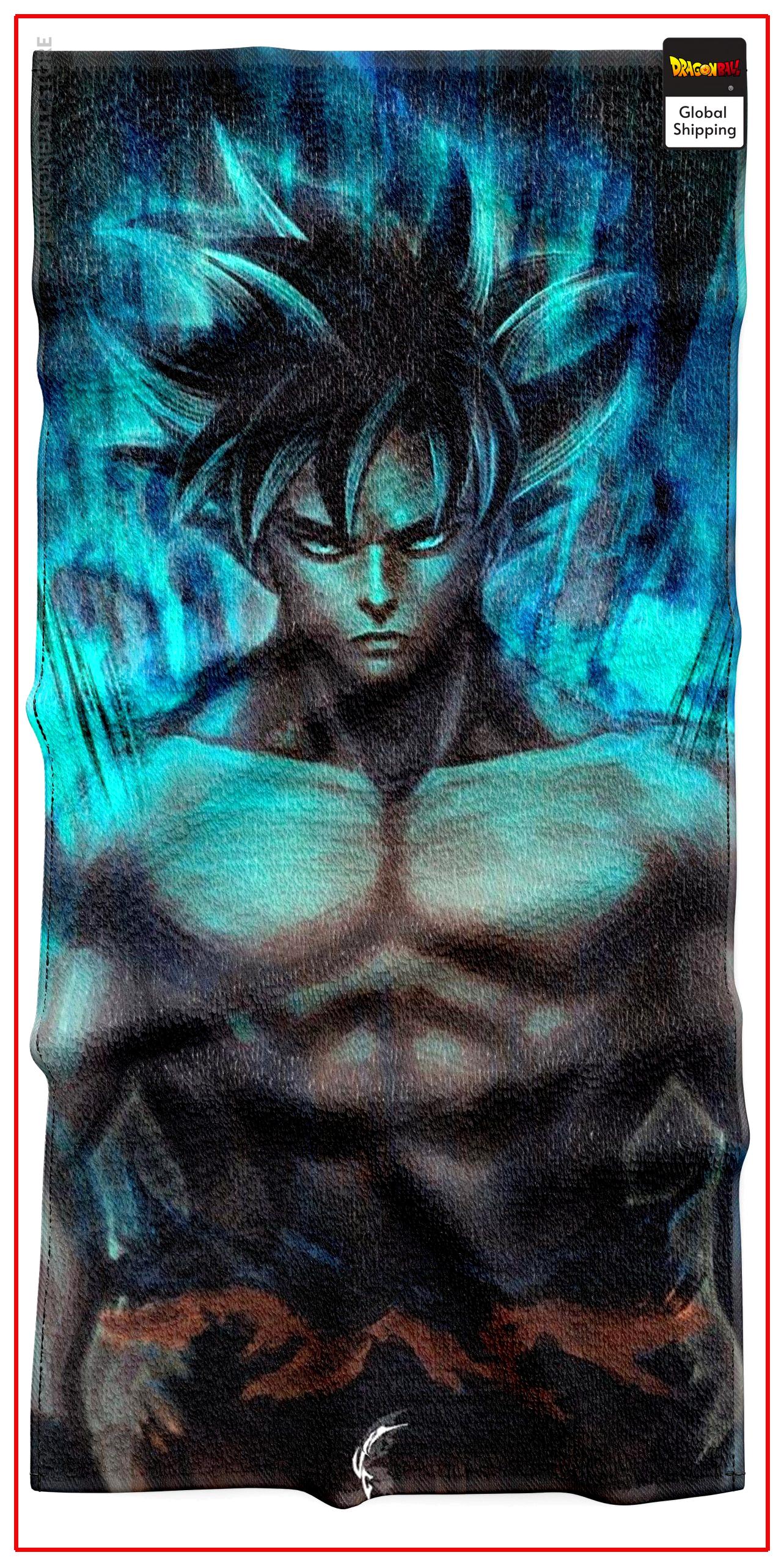 Dragon Ball Z Towel Goku Fan Art HMQ180 / M - 35 x 75 CM Official Dragon Ball Z Merch