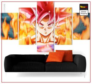 Wall Art Canvas Dragon Ball Super  Goku SSJ Divine Small / Without frame Official Dragon Ball Z Merch
