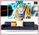 Wall Art Canvas Dragon Ball Super  Goku SSJ Blue Small / Without frame Official Dragon Ball Z Merch