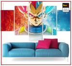 Dragon Ball Super Wall Art Canvas Vegeta Prince Saiyan Small / Without frame Official Dragon Ball Z Merch