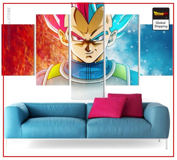 Dragon Ball Super Wall Art Canvas Vegeta Prince Saiyan Small / Without frame Official Dragon Ball Z Merch