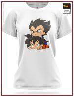 DBZ Woman T-Shirt Vegeta & Goku 8745 / XS Official Dragon Ball Z Merch