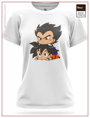 DBZ Woman T-Shirt Vegeta & Goku 8745 / XS Official Dragon Ball Z Merch