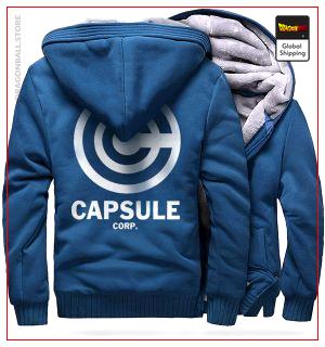 DBZ Fleece Jacket Capsule Corp (Azure Blue) M Official Dragon Ball Z Merch