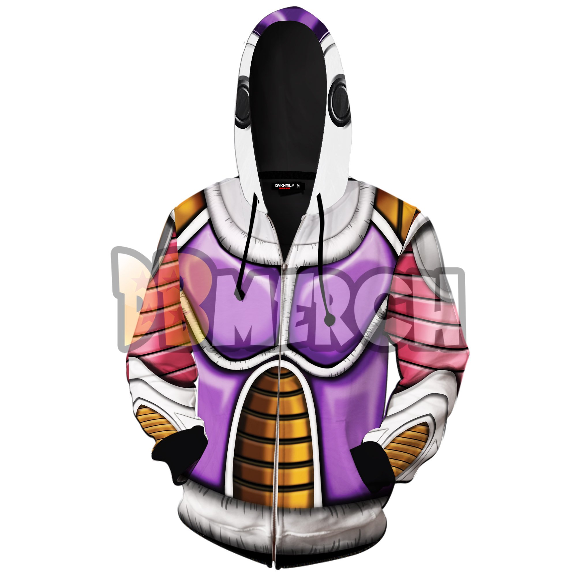 (DBMerch) Base Frieza Armor Zipper Hoodie DBM2806 M Official Dragon Ball Merch