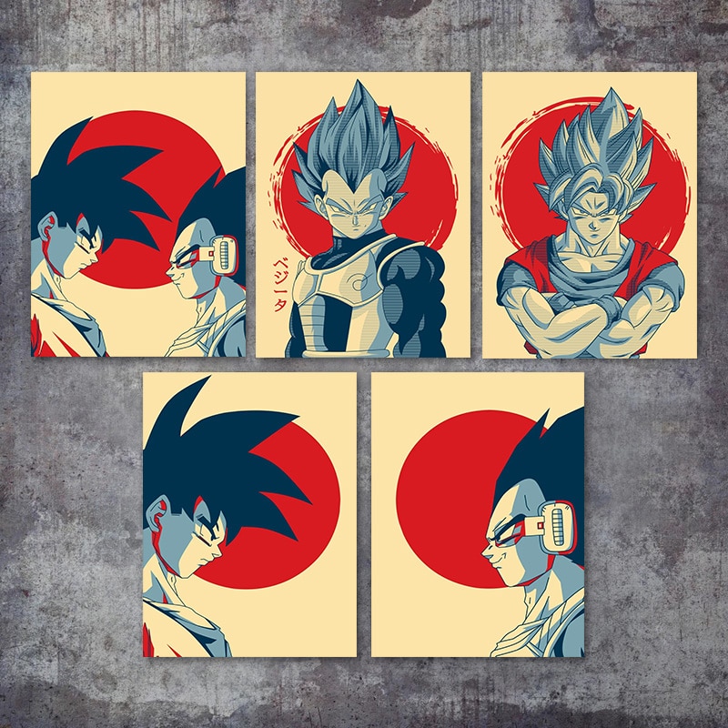 Wall Art Print Goku Dragon Ball, Gifts & Merchandise