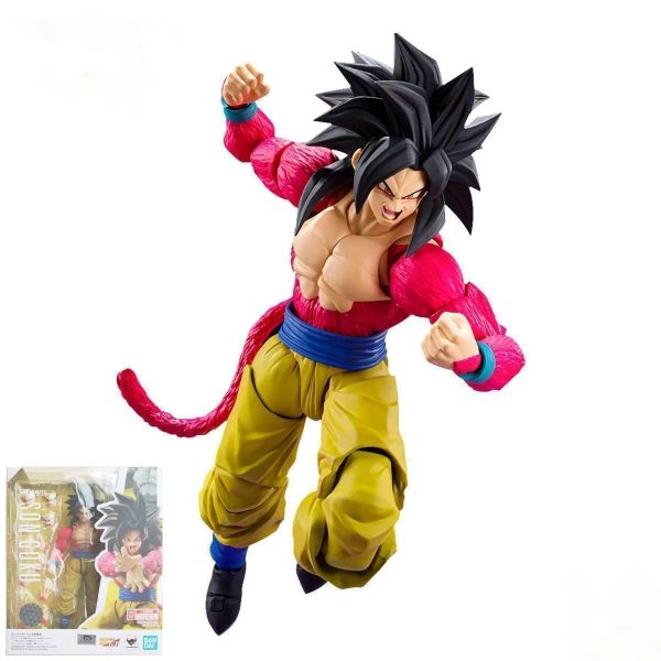 In Stock Dragon Ball Figure Original Bandai DBZ Super SSJ4 Goku Action Figure Anime Figurals Brinquedos - Dragon Ball Store