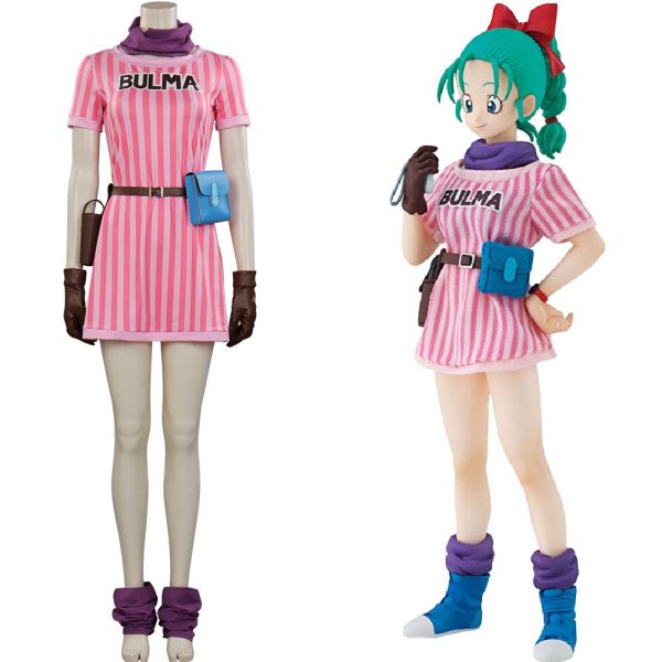Anime Bulma Cosplay Costume Outfits Halloween Carnival Suit - Dragon Ball Store