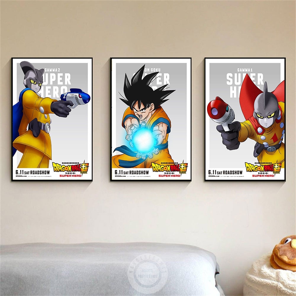 Dragon Ball Z Poster Japanese Anime Poster Wall Art for Home