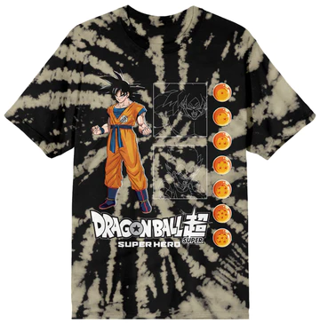bioworld unisex t shirts dragon ball super super hero goku line art dye t shirt crunchyroll exclusive - Dragon Ball Store